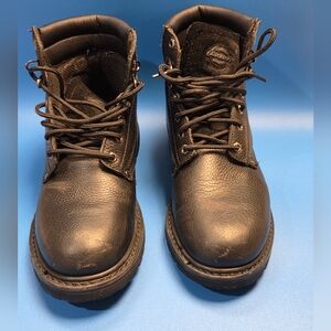 Black Leather Men's Boots Size 10 Black